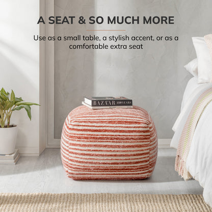 Melbourne Pouf - Red
