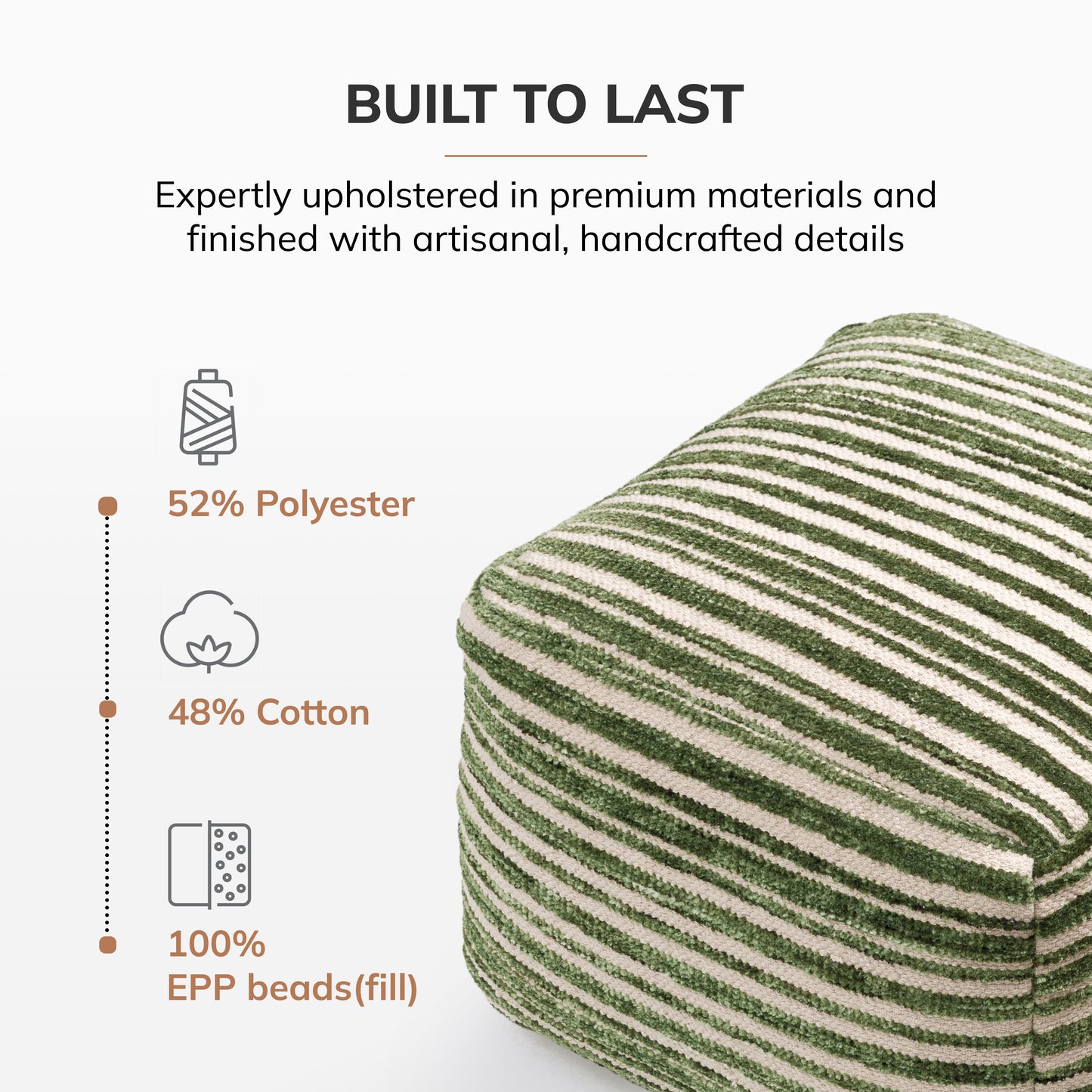 Melbourne Pouf - Green