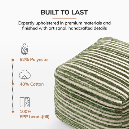 Melbourne Pouf - Green