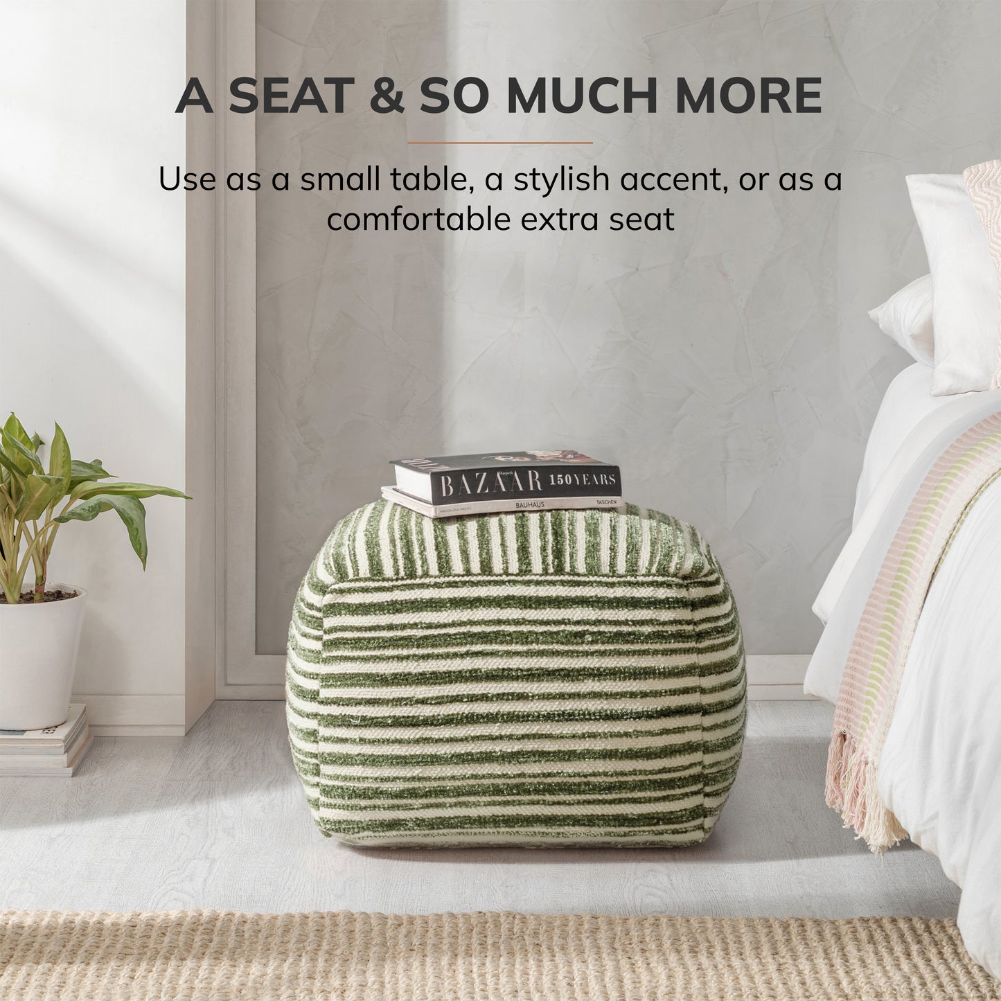 Melbourne Pouf - Green