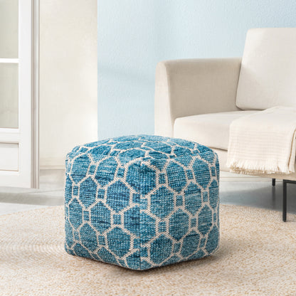 Athens Pouf - Blue