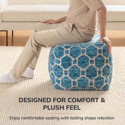 Athens Pouf - Blue