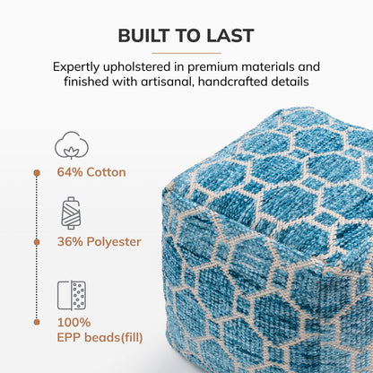 Athens Pouf - Blue