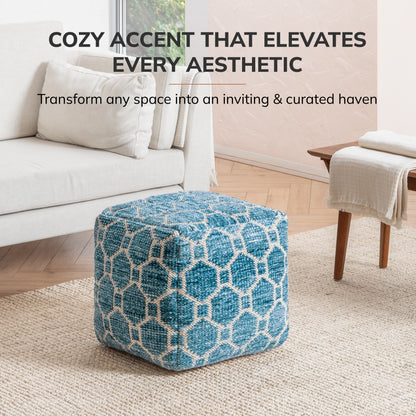 Athens Pouf - Blue