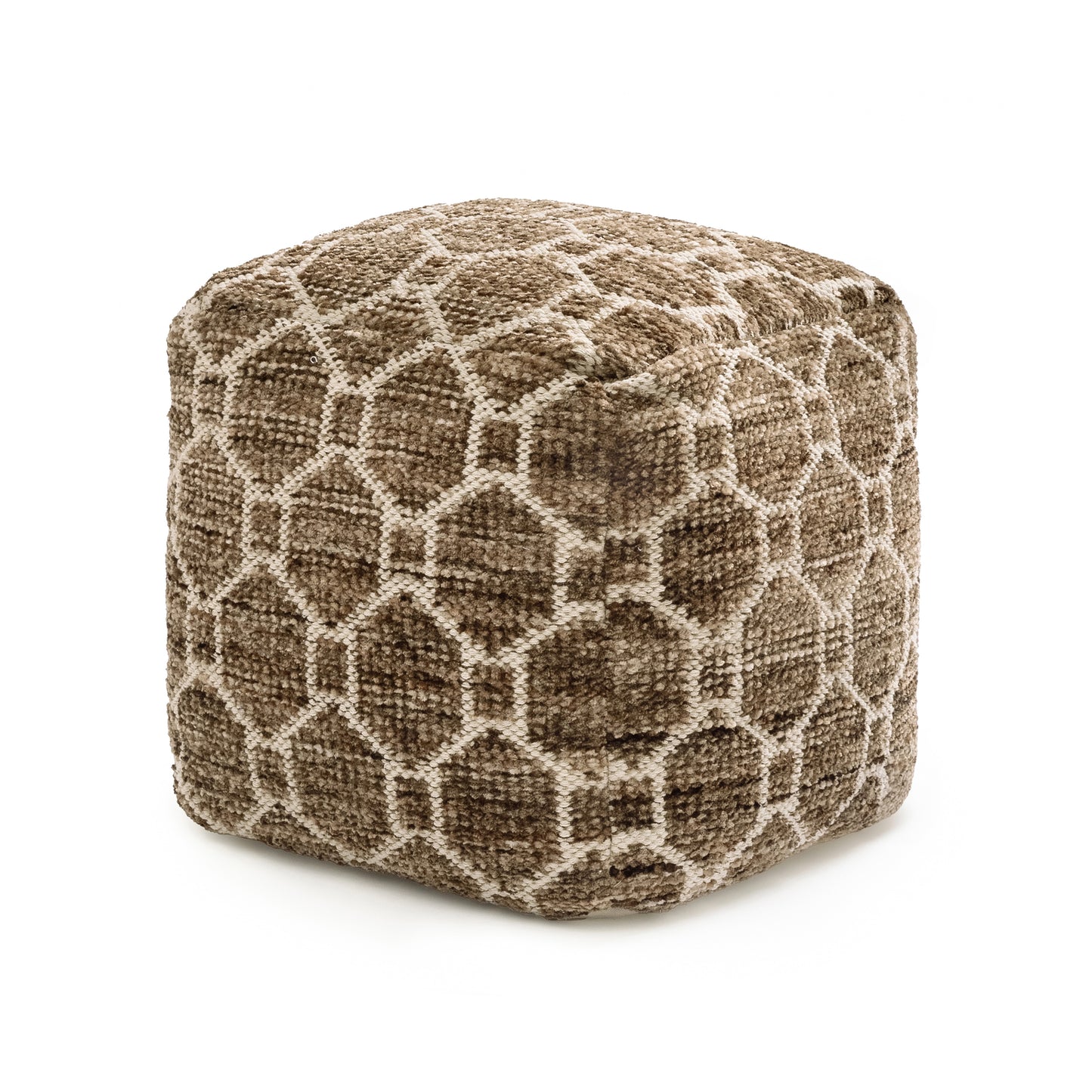 Athens Pouf - Brown