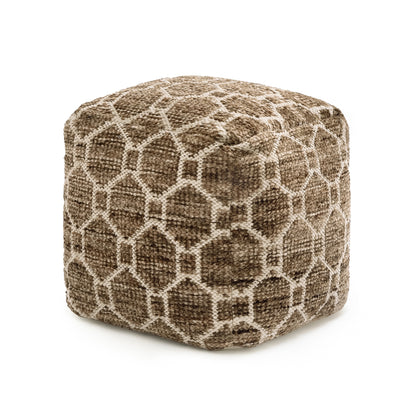 Athens Pouf - Brown