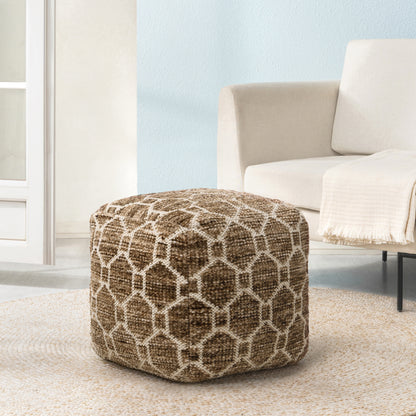 Athens Pouf - Brown