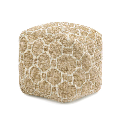 Athens Pouf - Light Brown