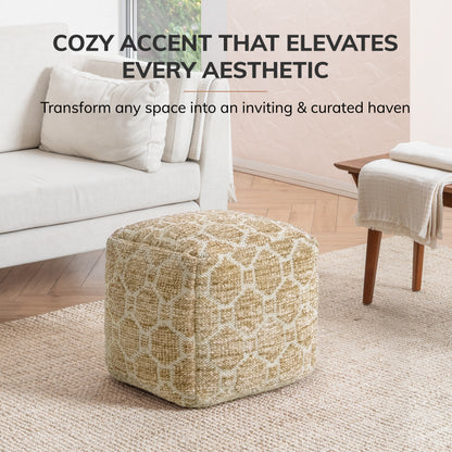 Athens Pouf - Light Brown
