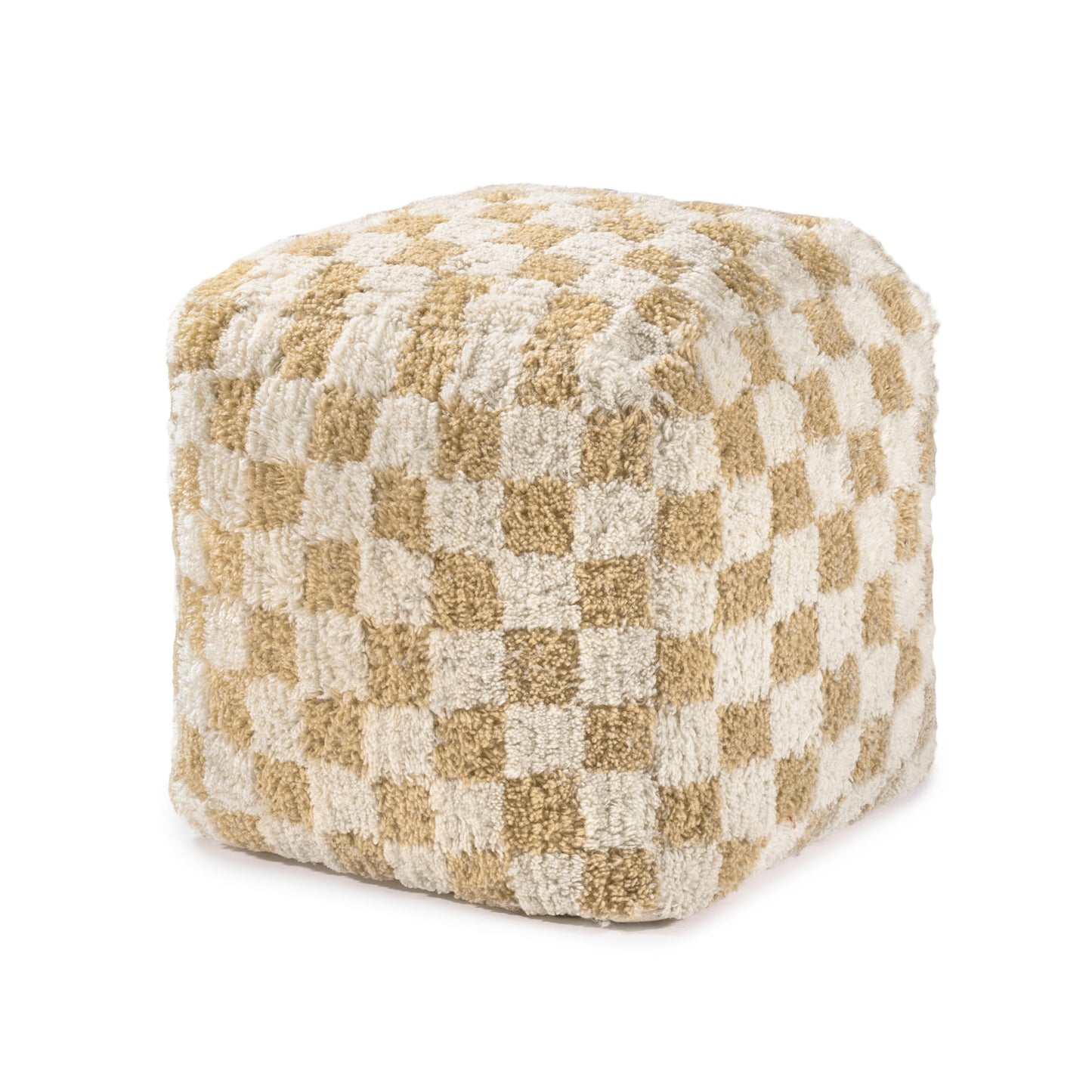 Tinsley Pouf - Beige Ivory