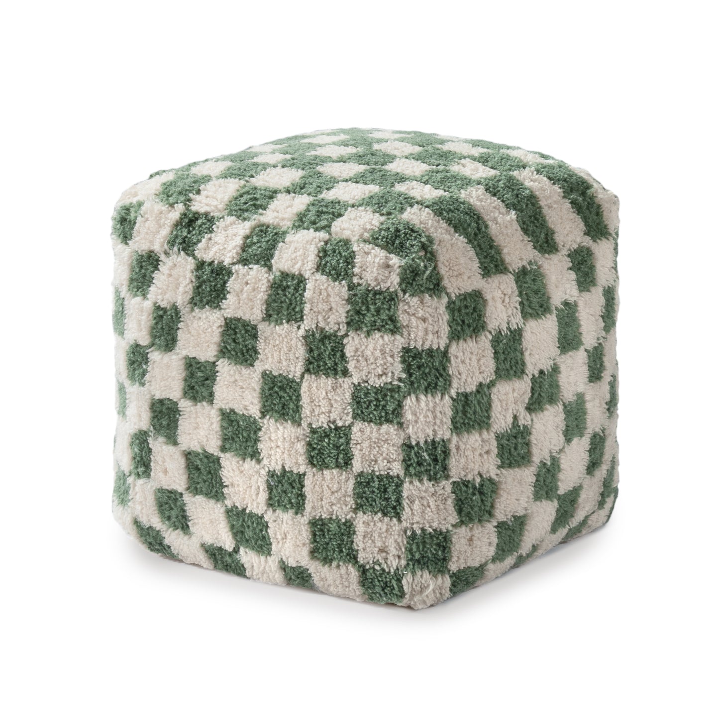 Tinsley Pouf - Sage Ivory