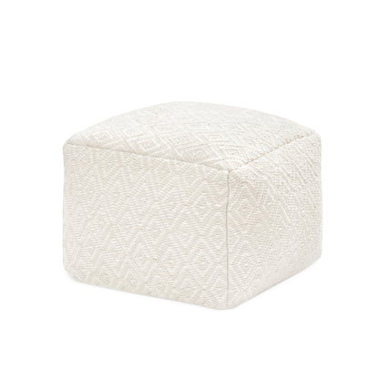 Cherokee Pouf - Ivory