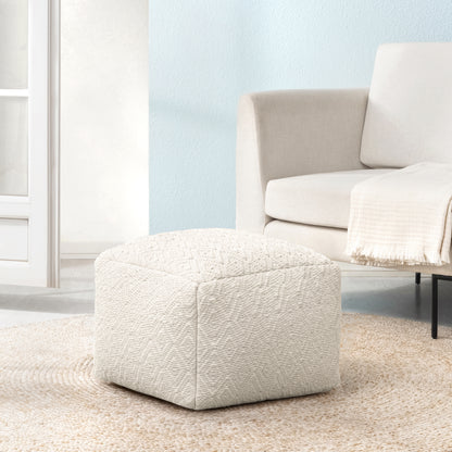 Cherokee Pouf - Ivory