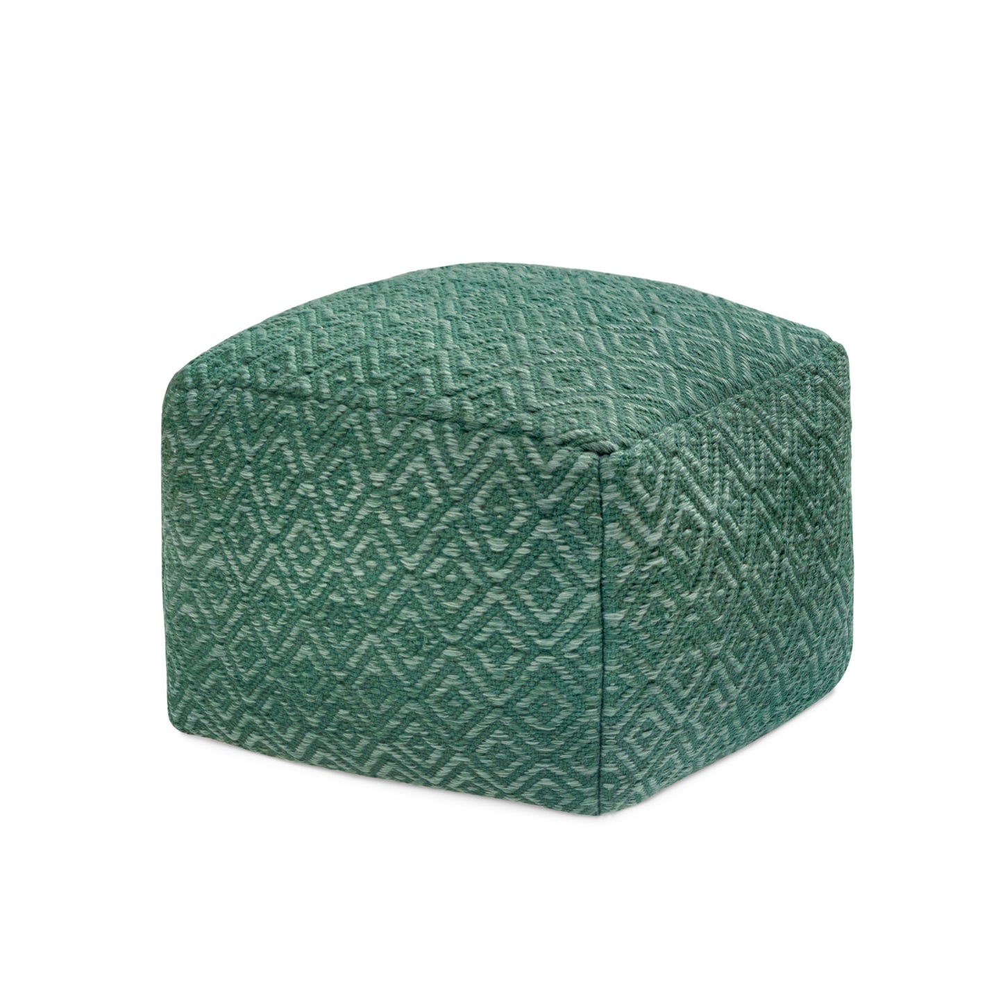 Cherokee Pouf - Sage Ivory
