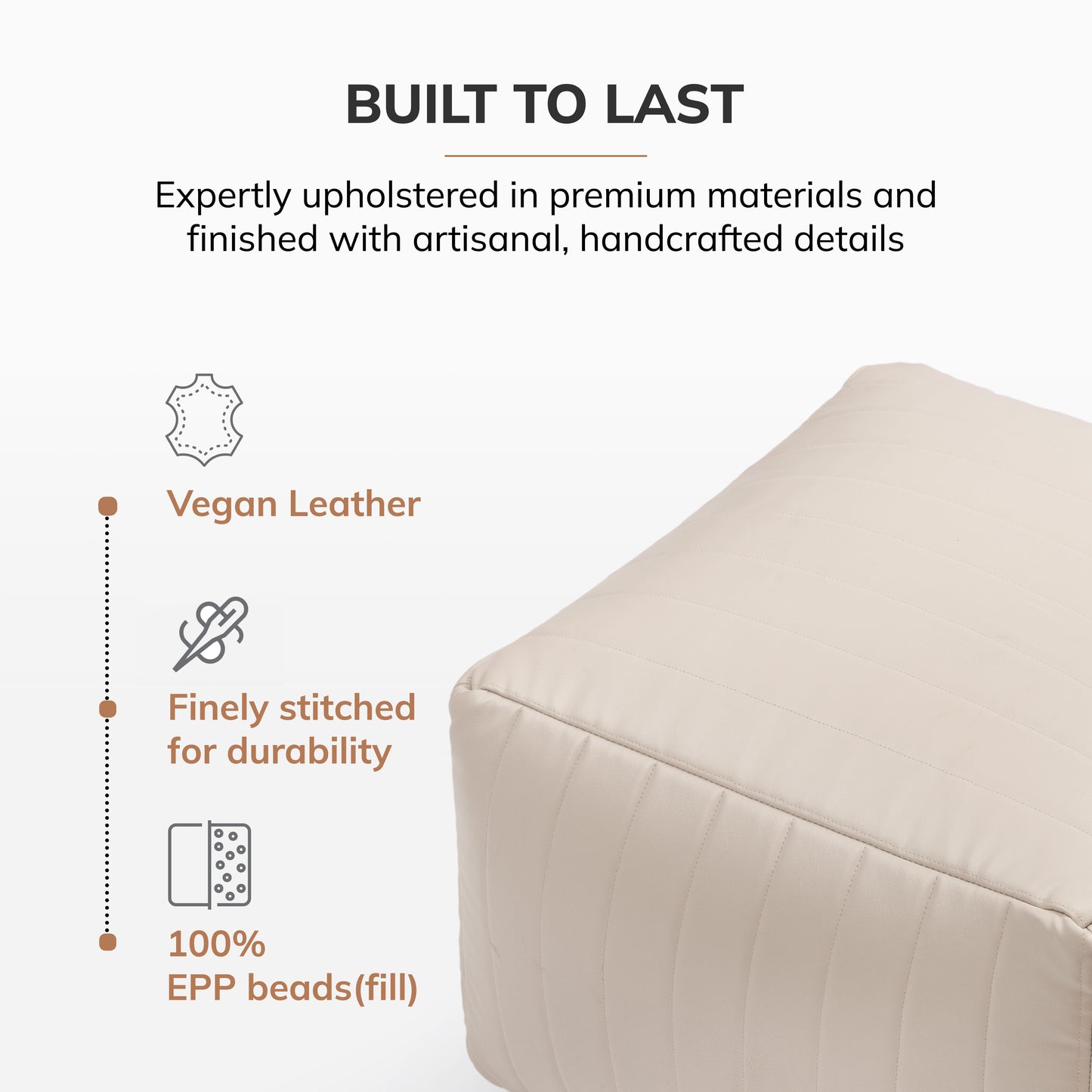 Florence Pouf - Cream
