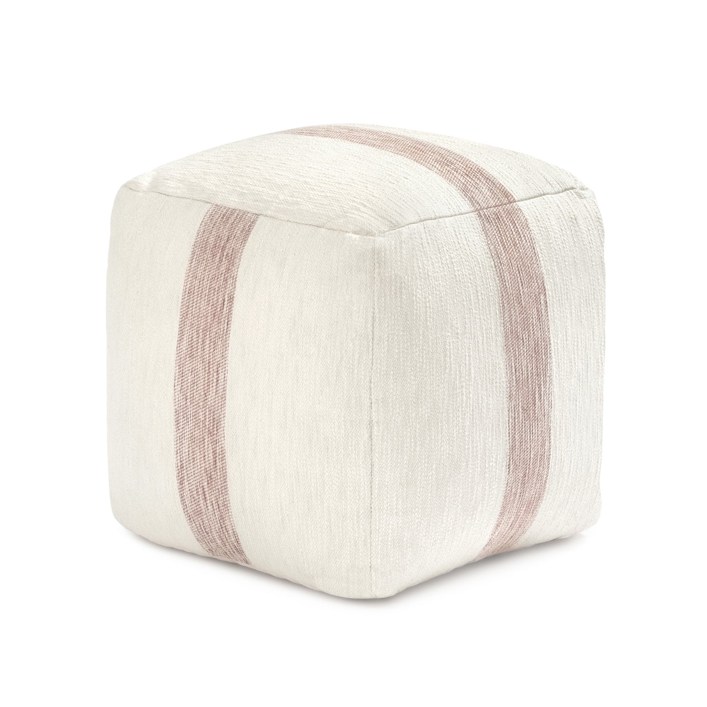 Windsor Pouf - Ivory Mocha Bisque