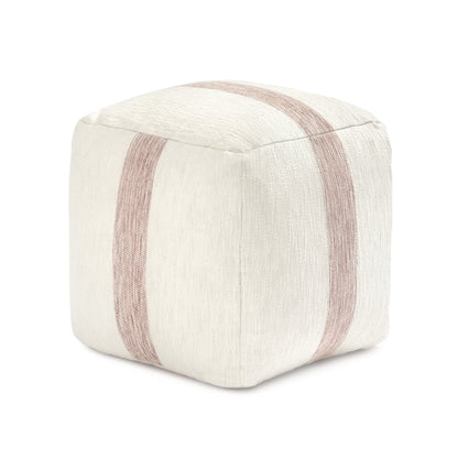 Windsor Pouf - Ivory Mocha Bisque