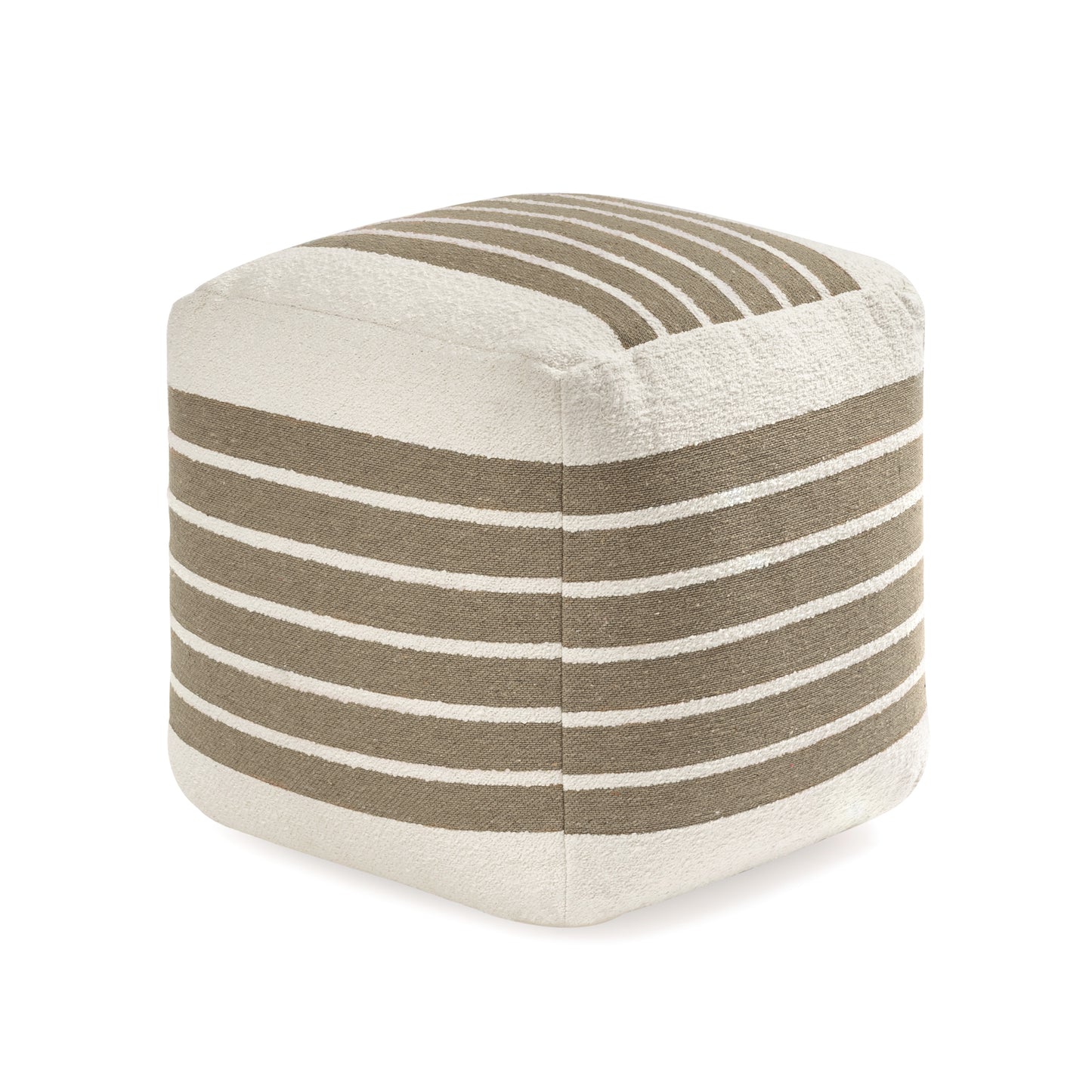 Enfield Pouf - Ivory Natural