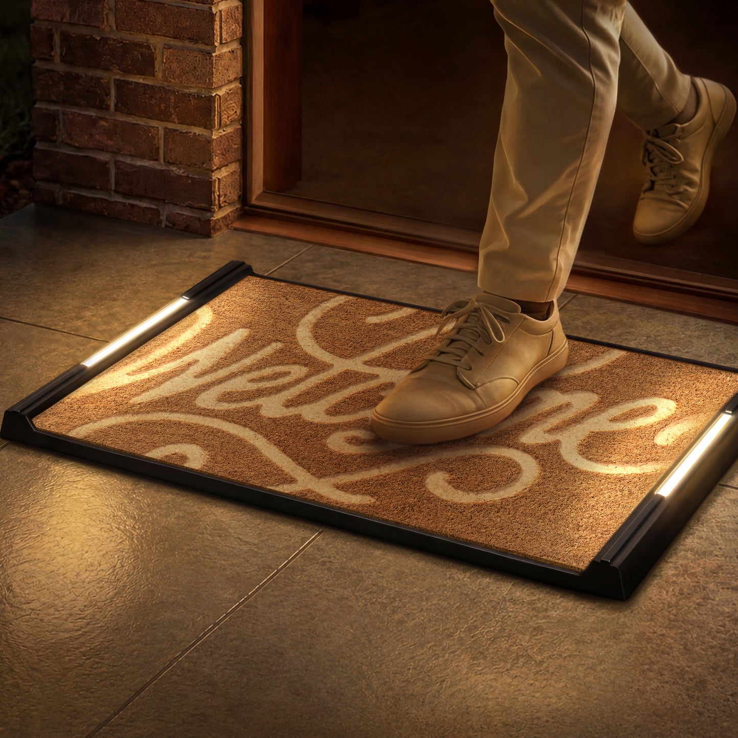 Solo BriteStep Doormat™ - Simple Welcome Embossed