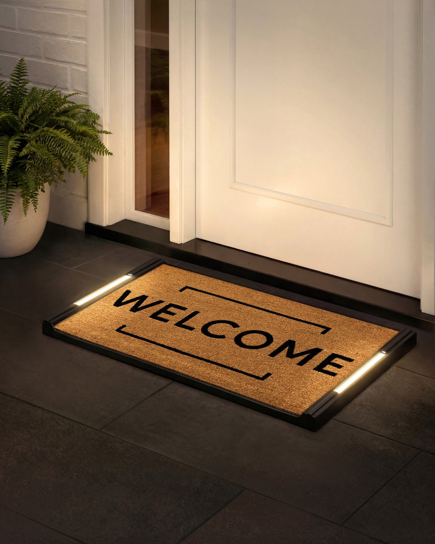Solo BriteStep Doormat™ - Simple Welcome Framed