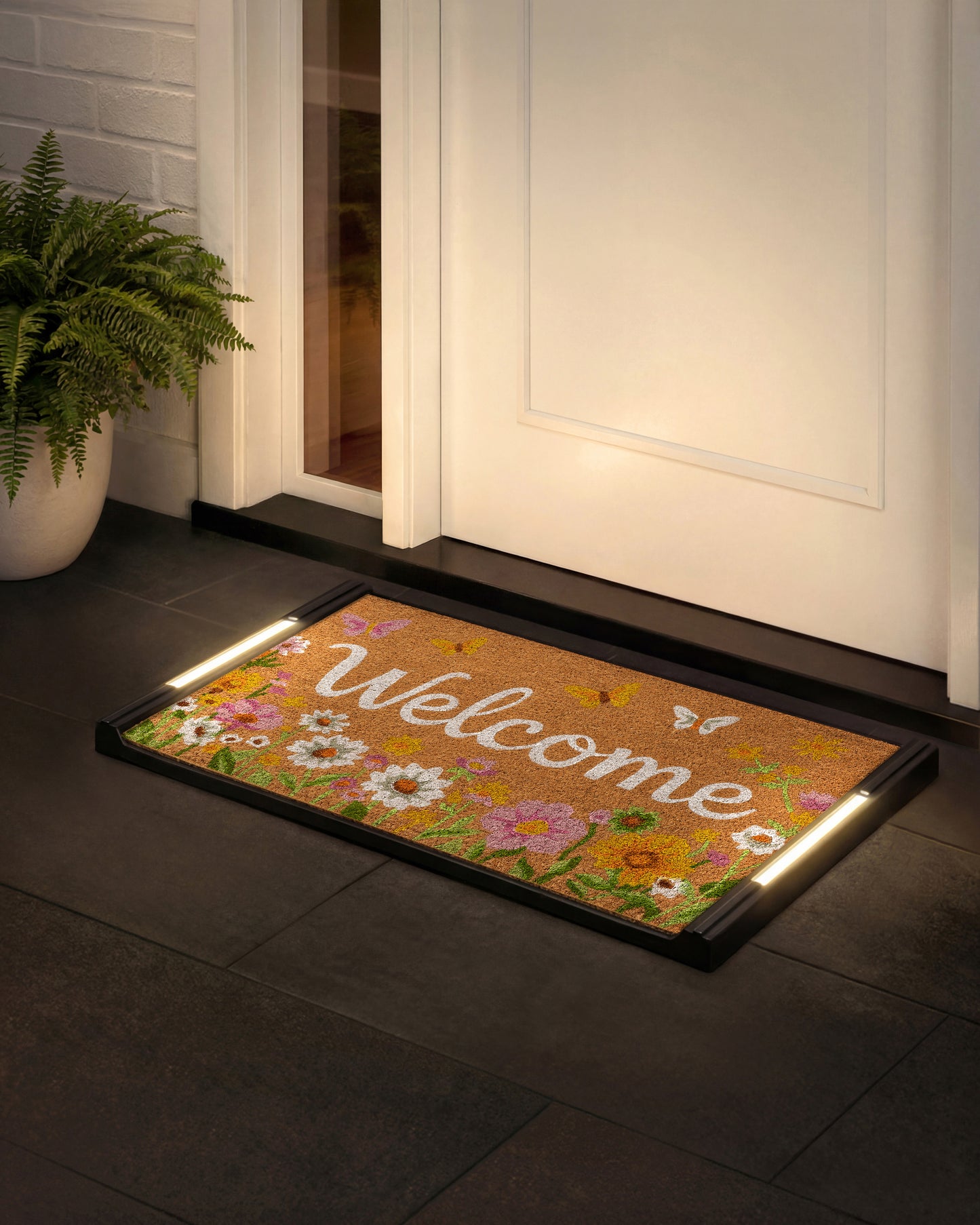 Solo BriteStep Doormat™ - Floral Wildflower Welcome