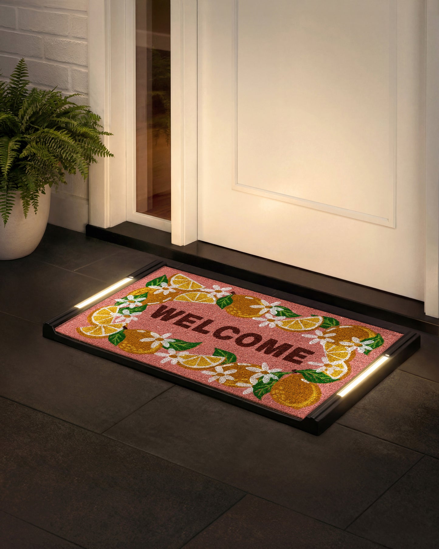 Solo BriteStep Doormat™ - Colorful Welcome Garden