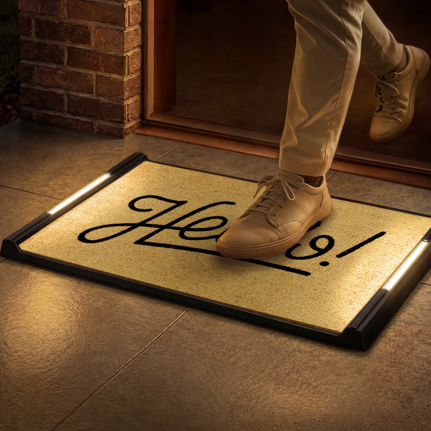 Solo BriteStep Doormat™ - Colorful Welcome Classic Hello