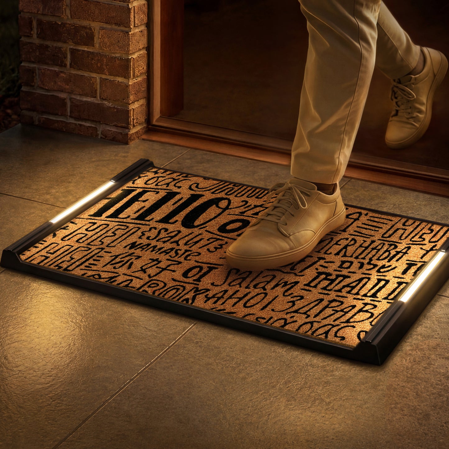 Solo BriteStep Doormat™ - Simple Welcome Typography