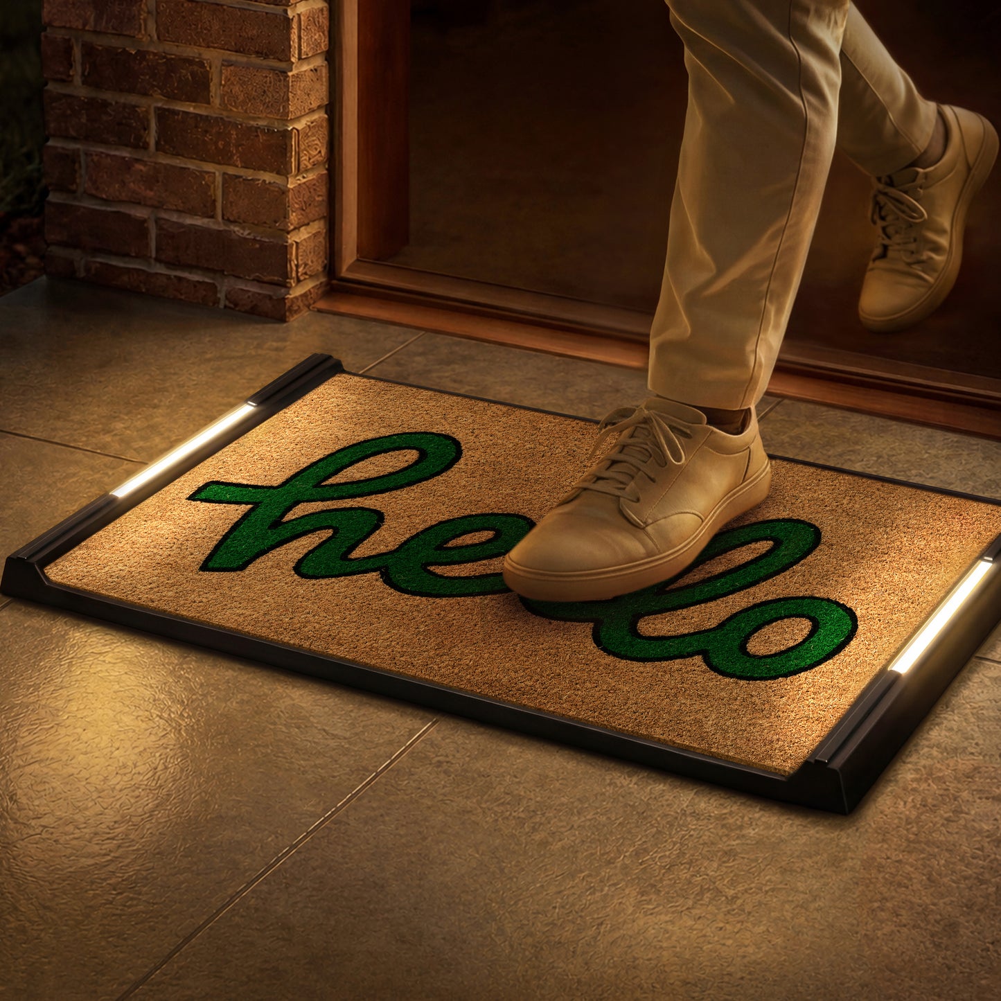 Solo BriteStep Doormat™ - Colorful Welcome Playful Hello