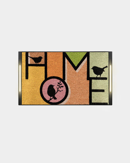 Solo BriteStep Doormat™ - Colorful Welcome Home Birds