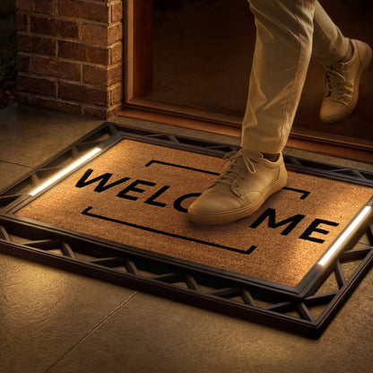 Contemporary BriteStep Doormat™ - Simple Welcome Framed