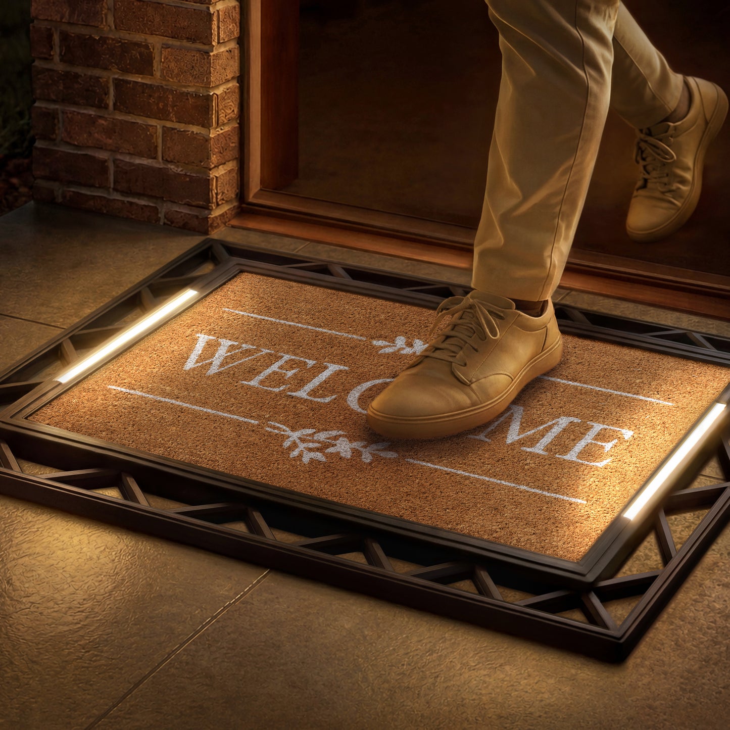 Contemporary BriteStep Doormat™ - Simple Welcome Vintage Charm