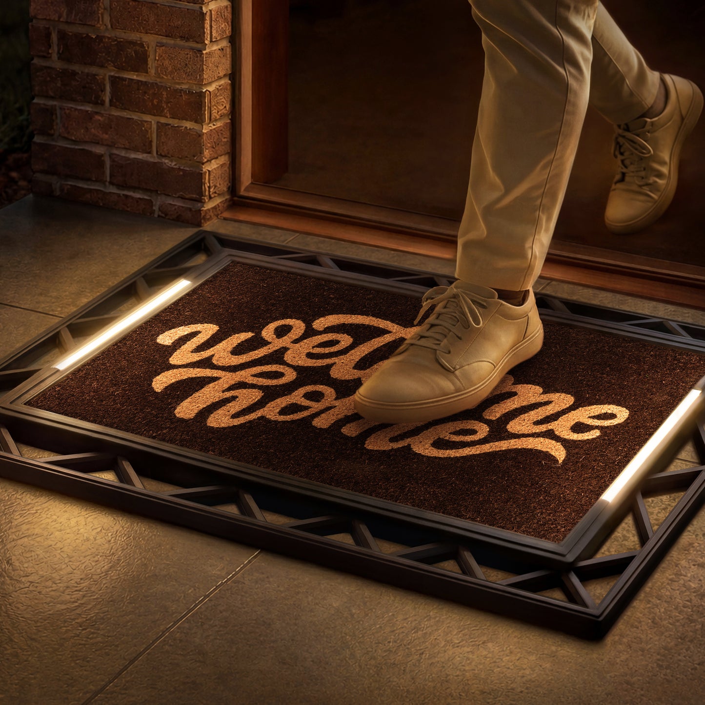 Contemporary BriteStep Doormat™ - Colorful Welcome Classic Welcome