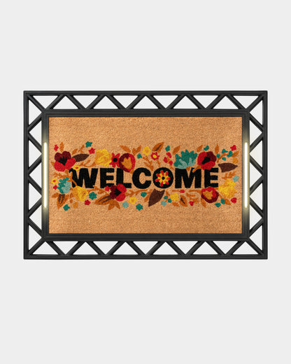 Contemporary BriteStep Doormat™ - Floral Welcome