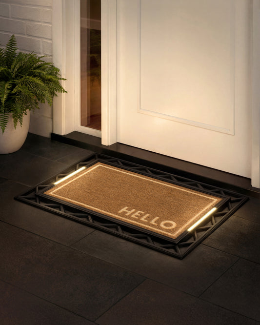 Contemporary BriteStep Doormat™ - Simple Welcome Corner Accent