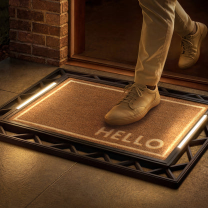 Contemporary BriteStep Doormat™ - Simple Welcome Corner Accent