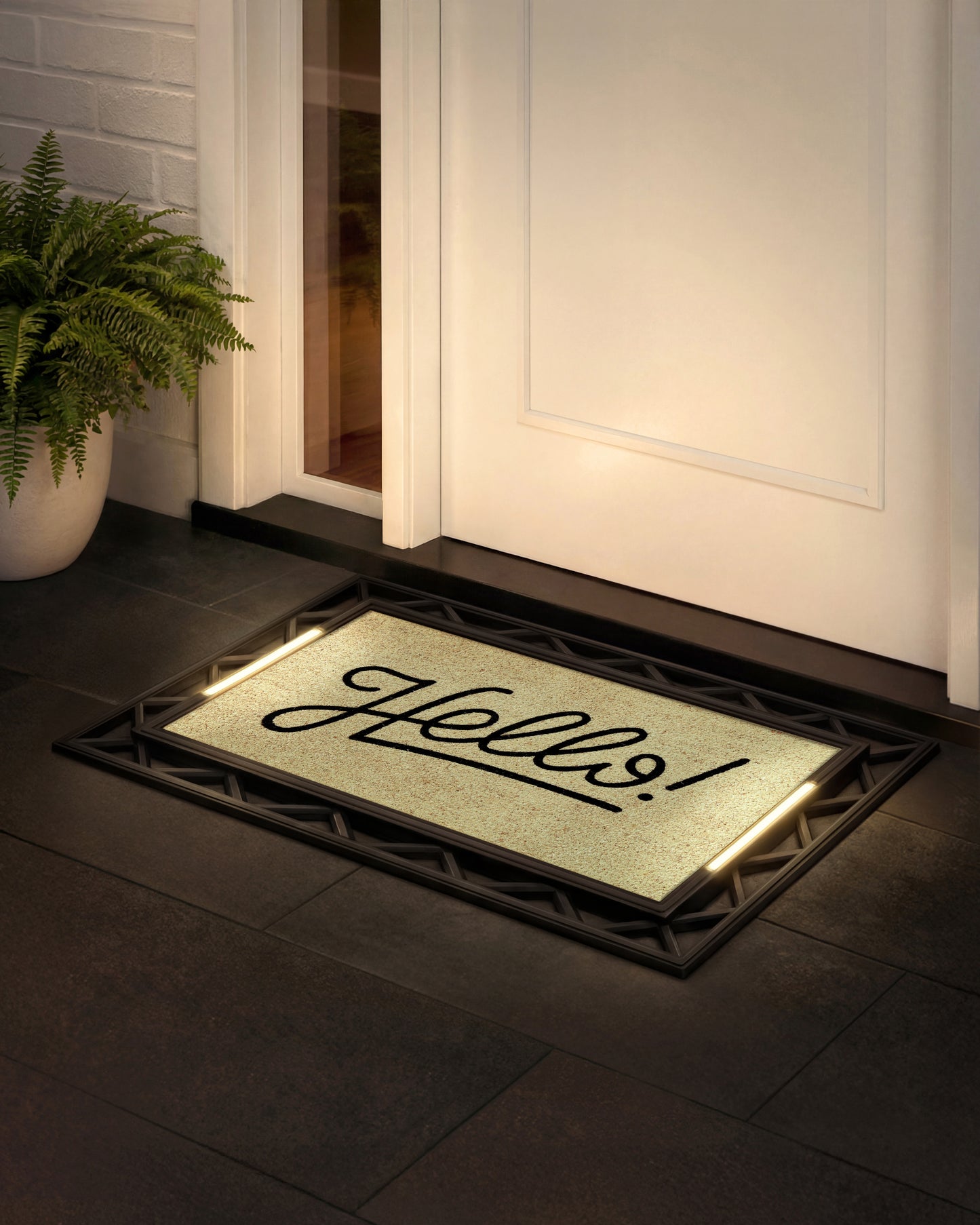 Contemporary BriteStep Doormat™ - Colorful Welcome Classic Hello