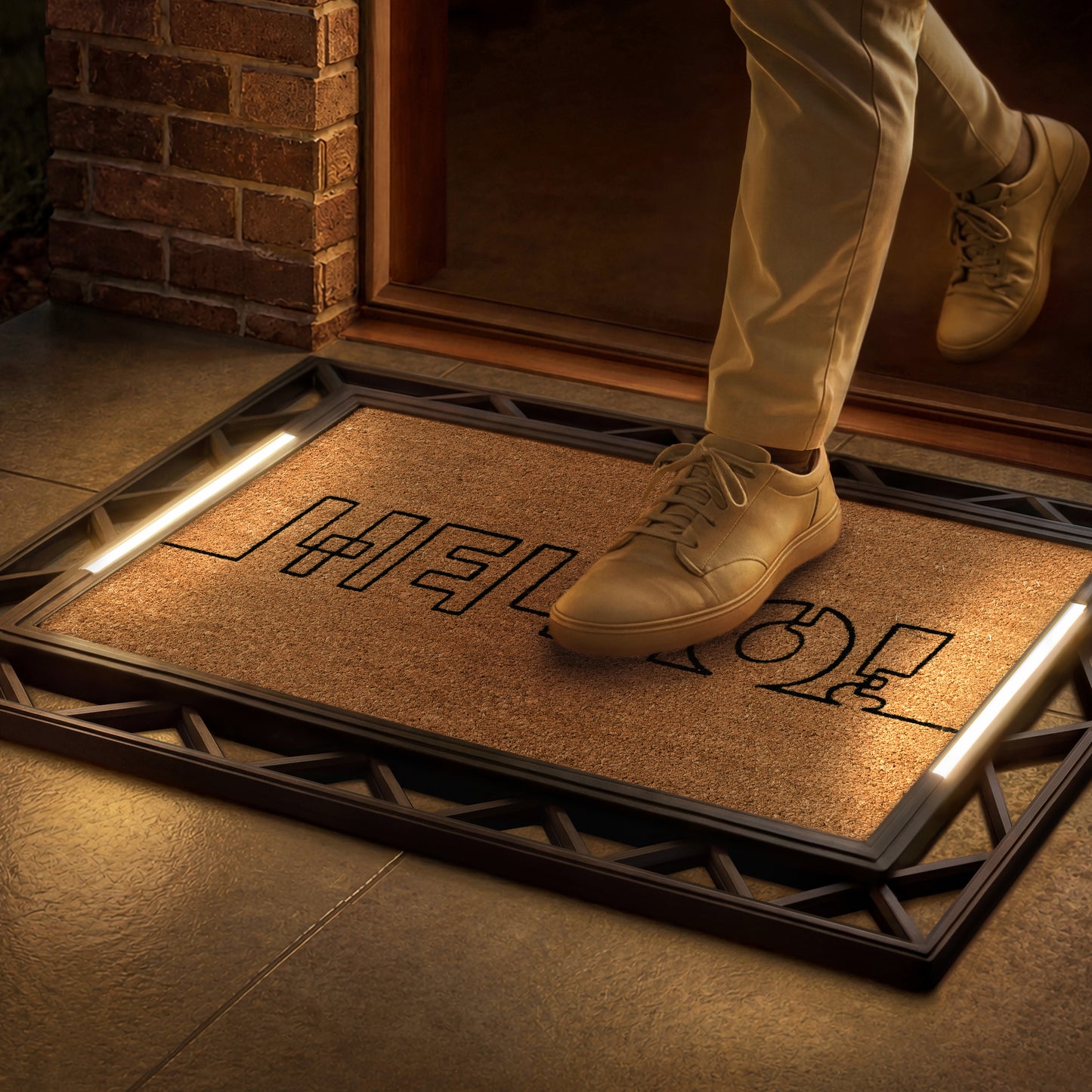 Contemporary BriteStep Doormat™ - Simple Welcome Line Art