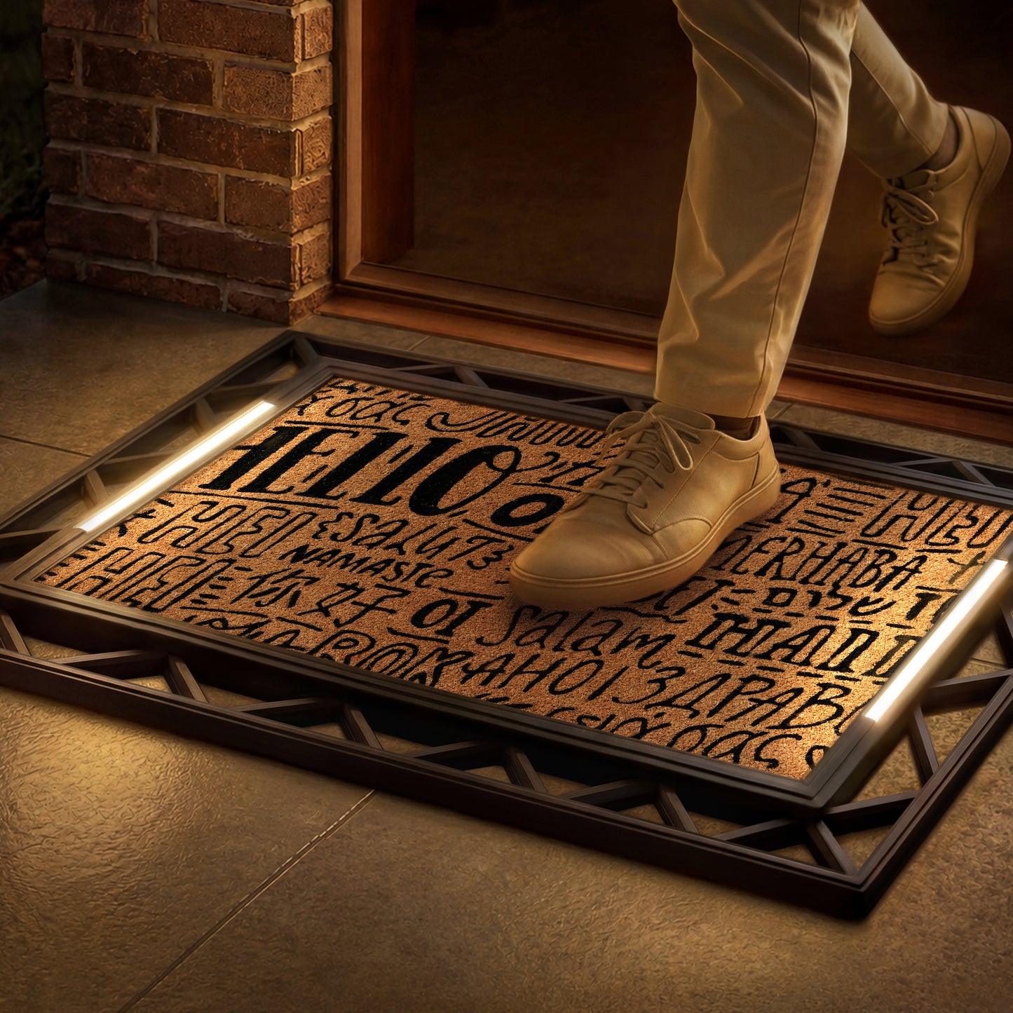 Contemporary BriteStep Doormat™ - Simple Welcome Typography