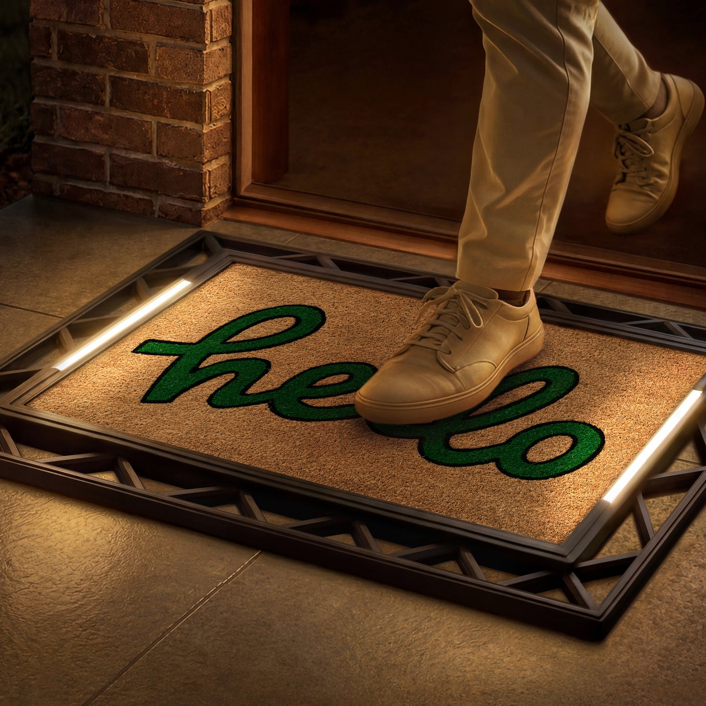 Contemporary BriteStep Doormat™ - Colorful Welcome Playful Hello