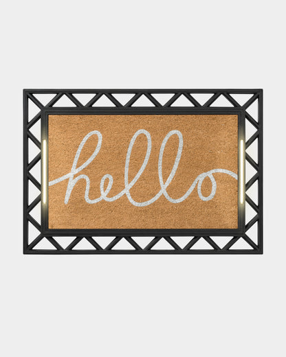 Contemporary BriteStep Doormat™ - Simple Welcome Long Hand