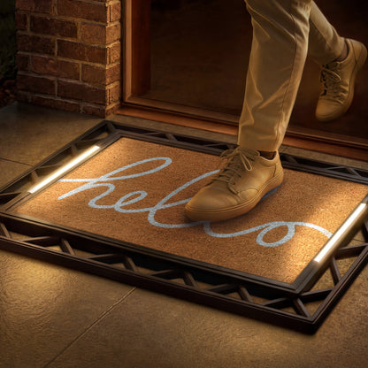 Contemporary BriteStep Doormat™ - Simple Welcome Long Hand