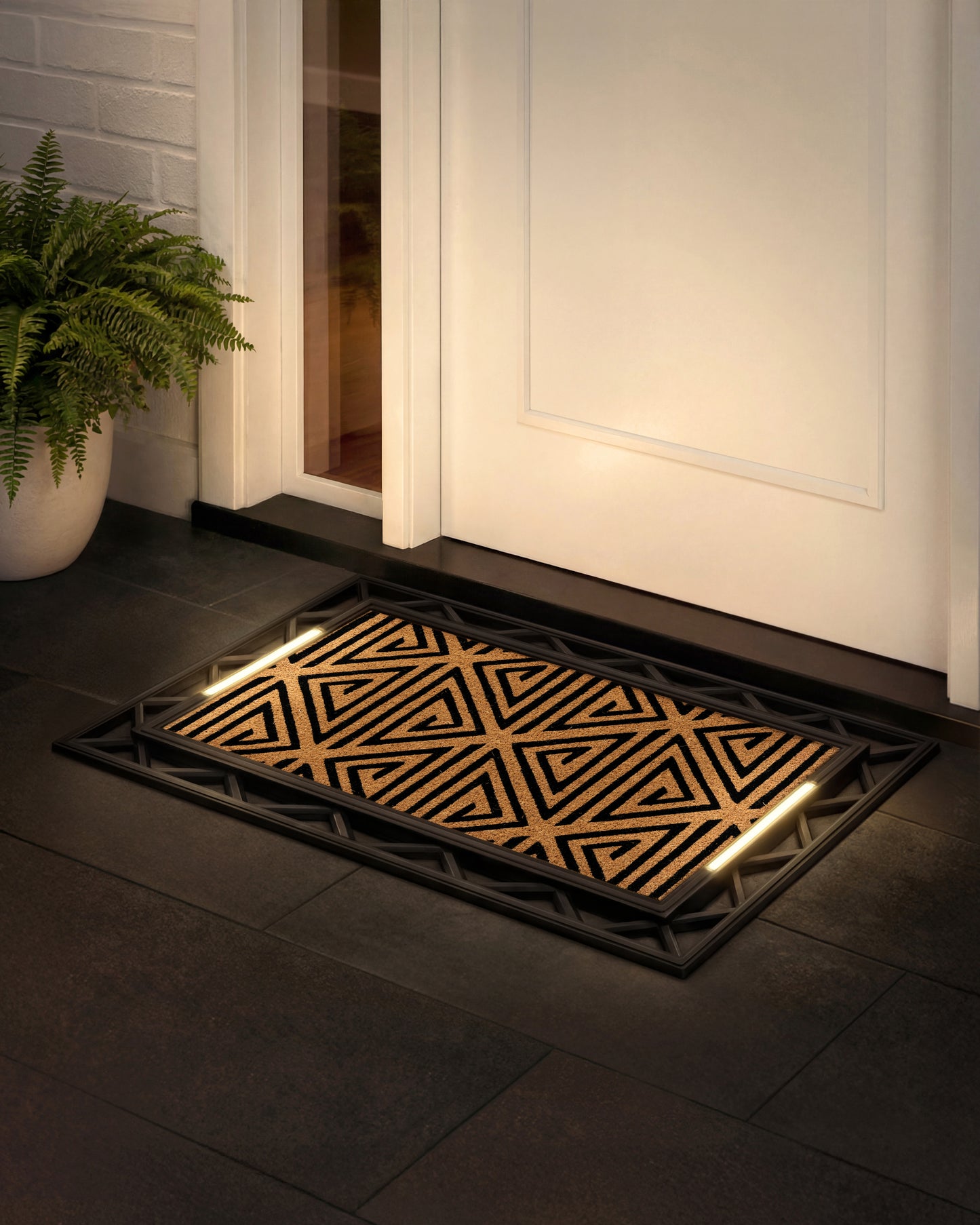 Contemporary BriteStep Doormat™️ - Abstract & Graphic Maze