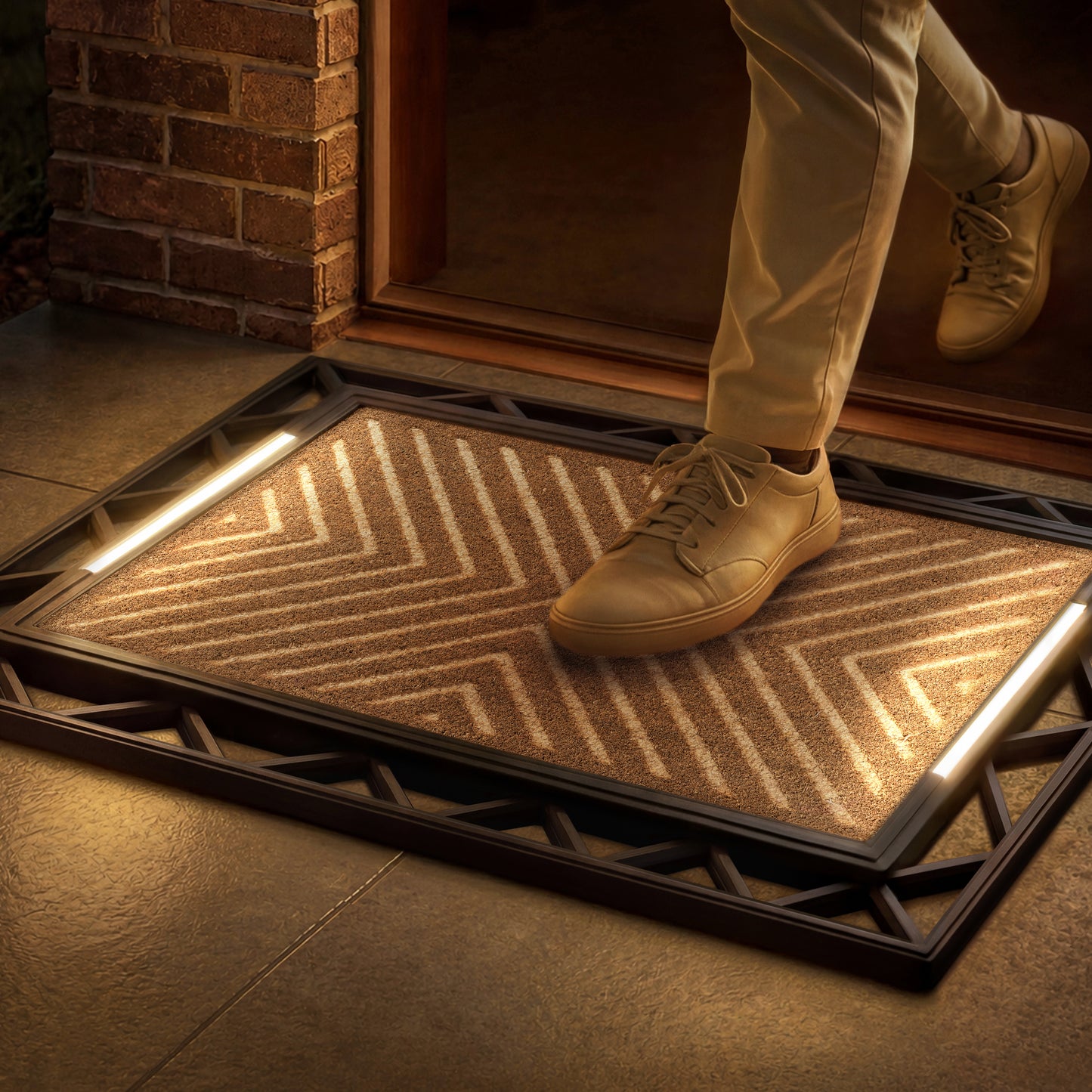 Contemporary BriteStep Doormat™ - Abstract & Graphic Chevron