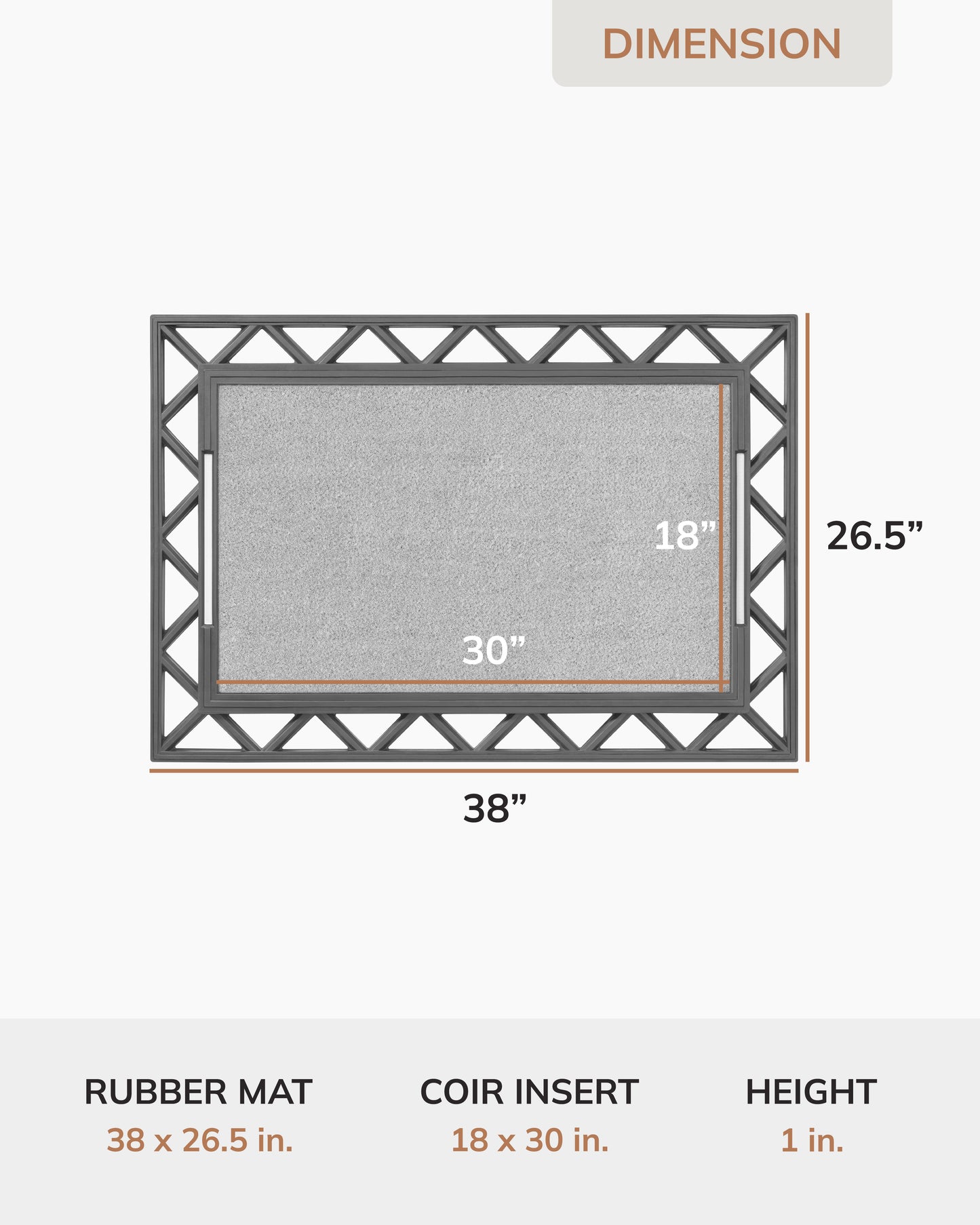 Contemporary BriteStep Doormat™️ - Abstract & Graphic Color Block