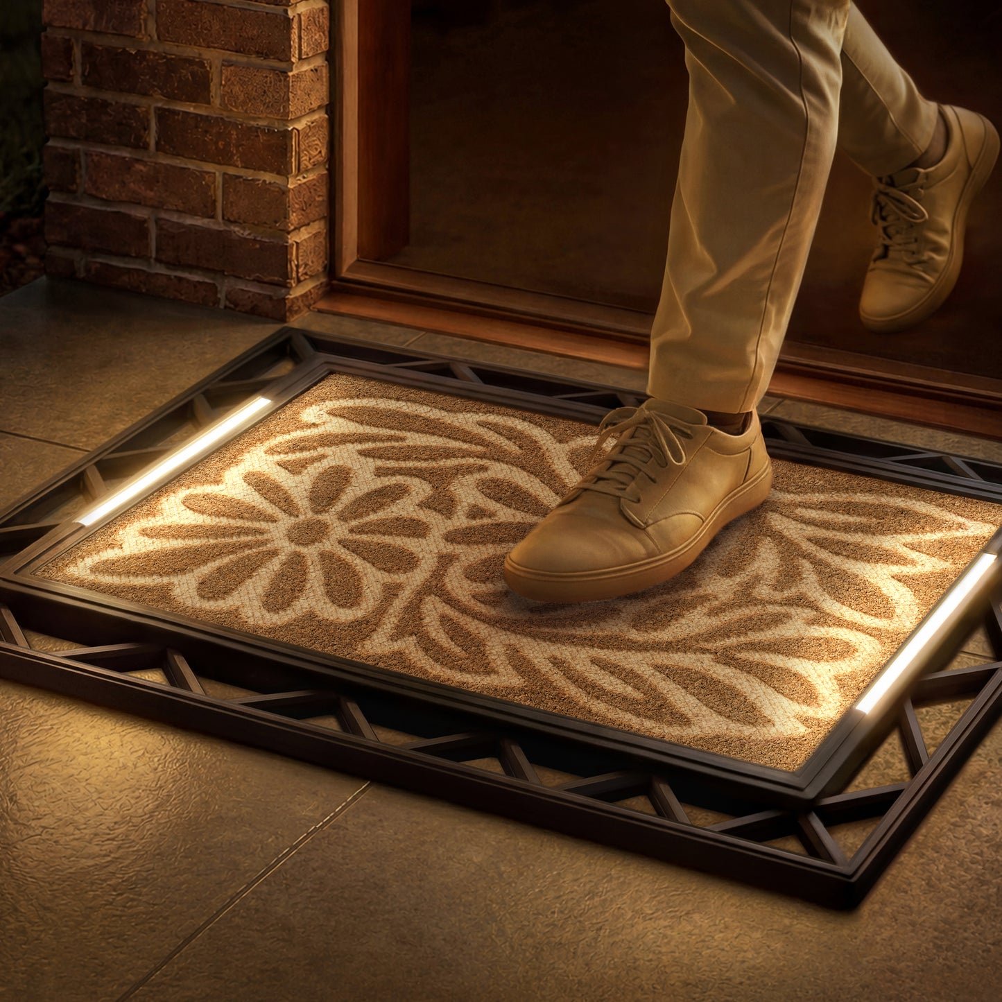 Contemporary BriteStep Doormat™ - Floral Vine