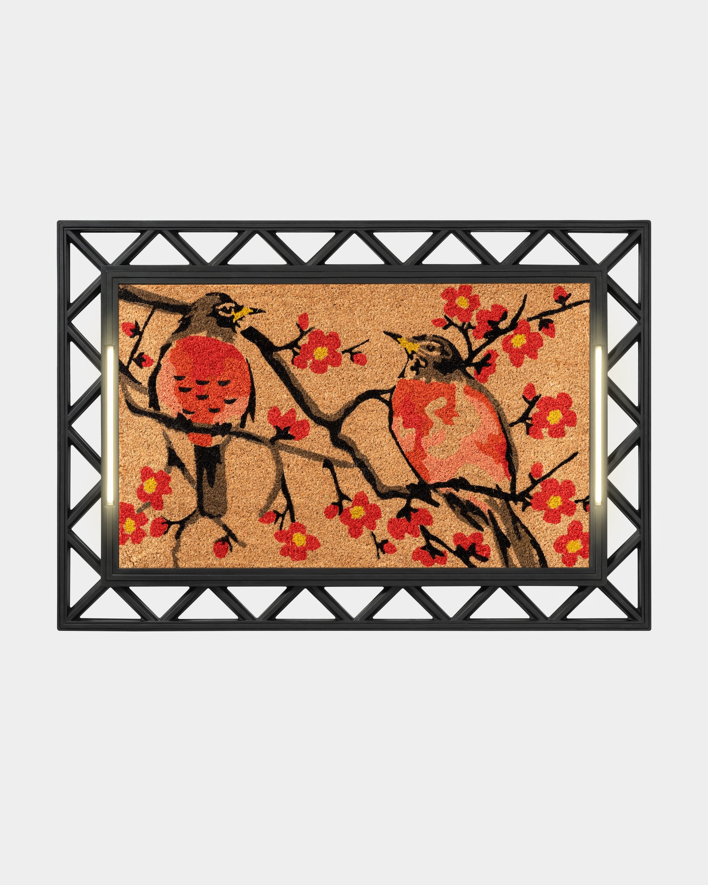 Contemporary BriteStep Doormat™ - Floral Robin Bird