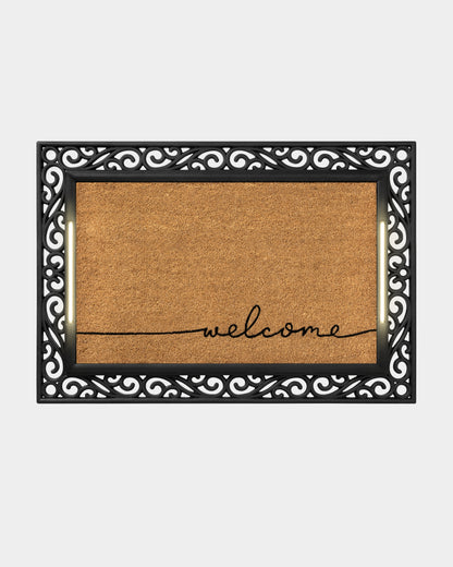 Scroll BriteStep Doormat™ - Simple Welcome Whisper