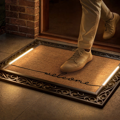 Scroll BriteStep Doormat™ - Simple Welcome Whisper