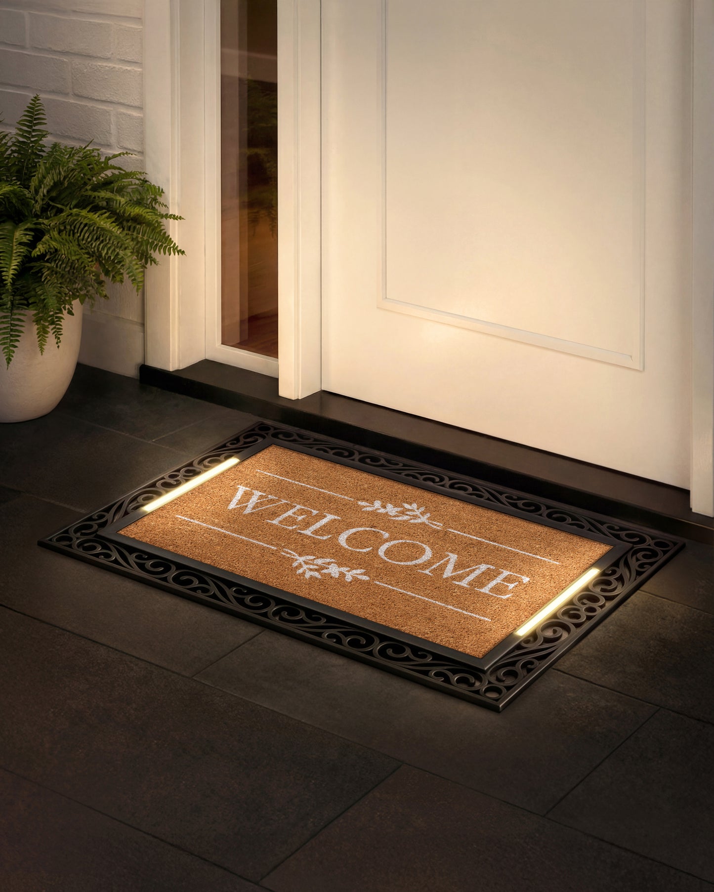 Scroll BriteStep Doormat™ - Simple Welcome Vintage Charm